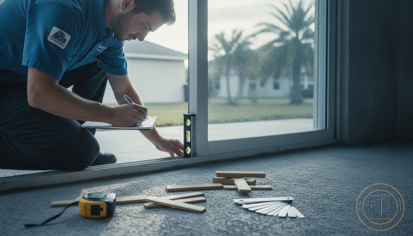 Sliding Door Frame Adjustment & Realignment